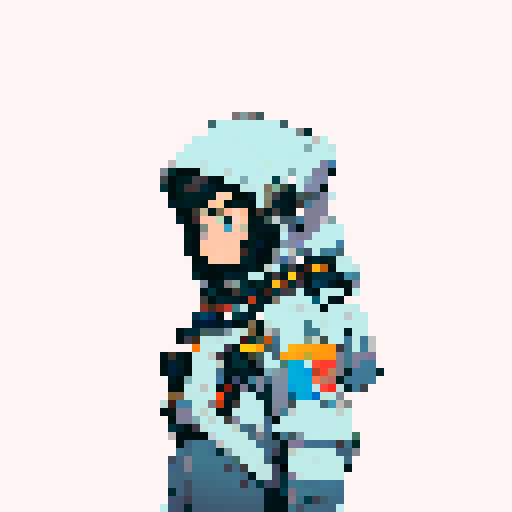 astronaut in an all black space suit