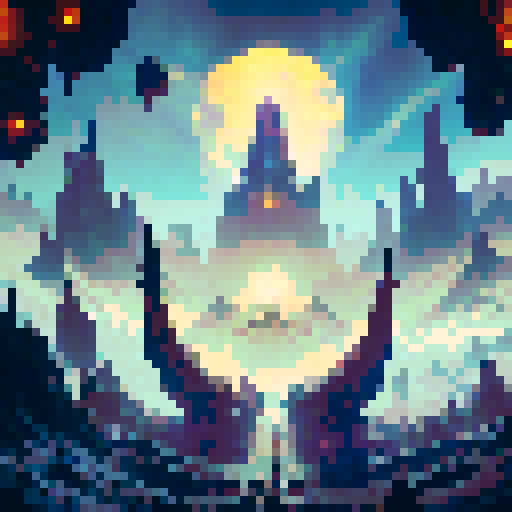 Guild flag, glowing gold, mystical enviorement, fantasy world, Tibia RPG, Urafiki name on flag