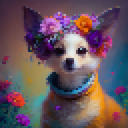 "Colorful, whimsical, and cartoonish, my cute wife creates a joyful scene as she paints a garden filled with vibrant flowers and playful animals, her brush strokes full of energy and life."