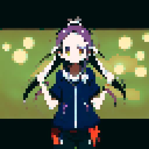 Anime girl wearing glasses