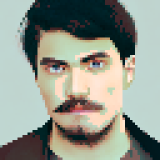 A person's face is overgrown with a beard and mustache, old age comes