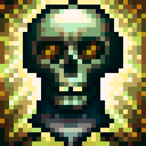 bold, fierce, and cute skull, semi profile