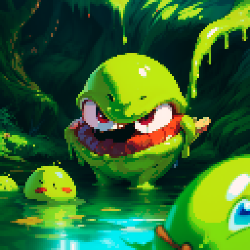 hero eaten by slime