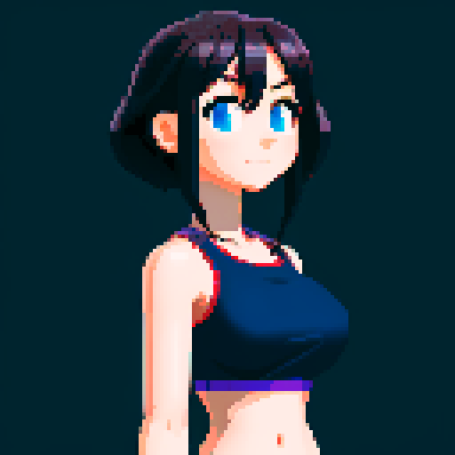 Zoom this image out and imagine her lower waist, a full image