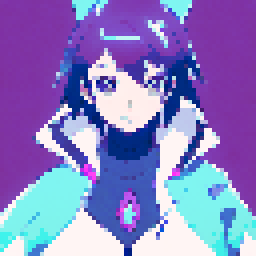 Dark, piercing eyes meet the viewer's gaze as strands of jet black hair frame the face of a stoic anime girl in a close-up portrait