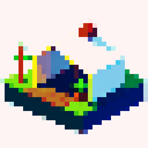 tent, black outlines, in the center, top-down RPG with an orthogonal camera, simple pixel art, plain background, square platform, 