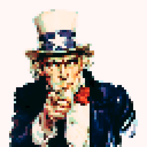 Pixel art Pepe the frog
