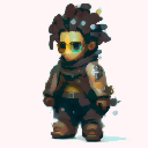 Mercenary, clad in rugged leather armor, wielding a gleaming enchanted sword, battling vicious mythical creatures in a sprawling, mist-shrouded forest, with towering ancient trees and hauntingly beautiful bioluminescent plants