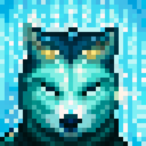 wolf avatar, portrait, glowing eyes, sexy
