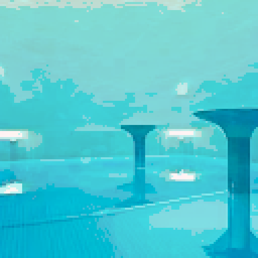 pool, clean, bright, indoors, water, sRGB, pixel art, background