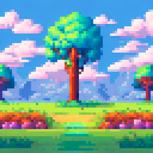 A summer picnic in big wide open space with tress 