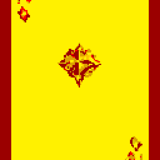 Create a yellow topaz gem in the center of the card