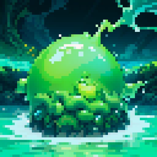 tidal wave of slime, slime wave, gelatinous slime