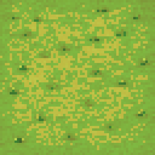 Grassy plains, soft grass texture, scattered small tufts, subtle color variation, seamless edges, matching forest tile, pixel density, texture complexity