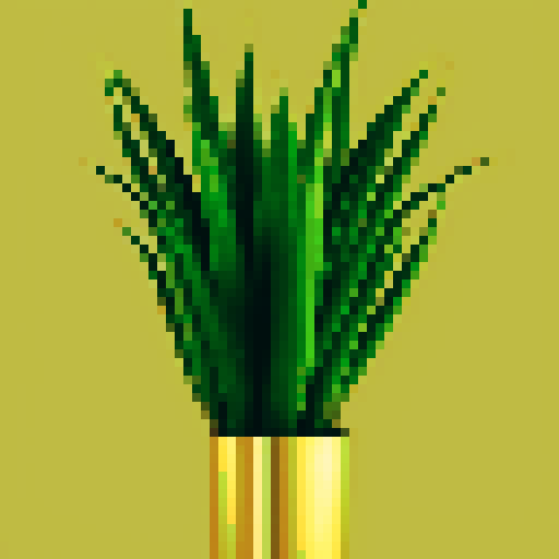 Aloe vera In a Beautiful golden vase