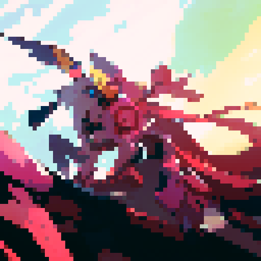 a gunslinger anime character in a fantasy world