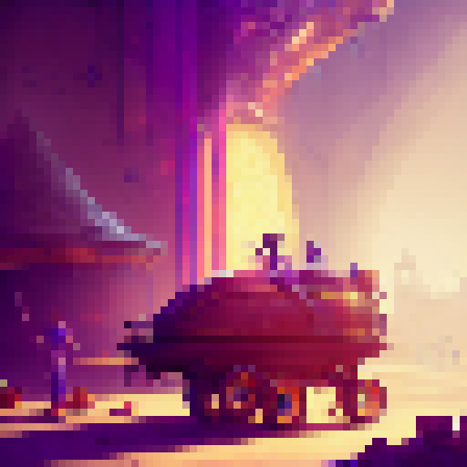 Flaming roller skate speeds through a mystical bakery, surrounded by enchanted pastries and towering bread loaves in a fantastical RPG world, captured in stunning concept art.