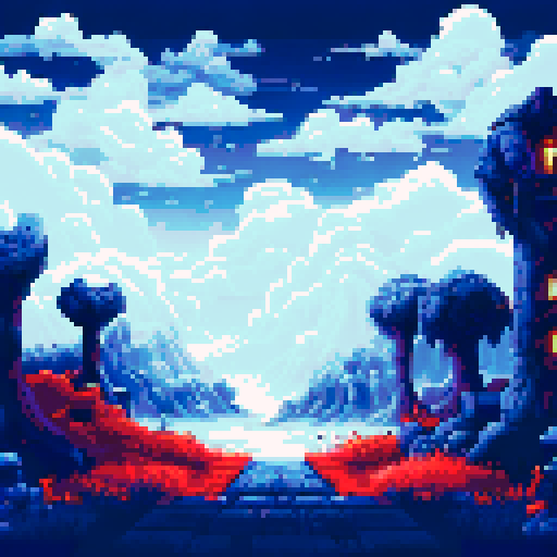 a series of spooky backgrounds featuring graveyard, mist, lantern, trees, moon, clouds