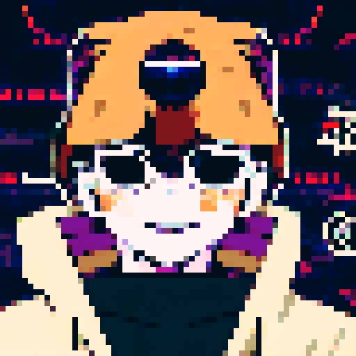 Cyberpunk synth wave retro wave aesthetic, bionic man sits at train station with pet robot in a post apocalyptic cyberpunk city