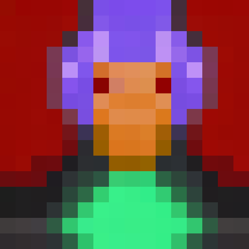 Sigma, the stoic Overwatch hero, floats in a pixelated 16x16 portrait, his metallic orbs glowing ominously amidst a swirling purple vortex.