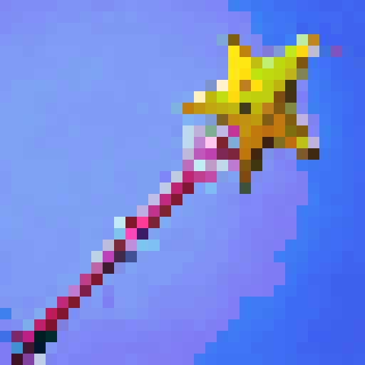 star wand, Fortnite style, game icon, sRGB, skill art, close up, portrait, 2D, 128x128 tool