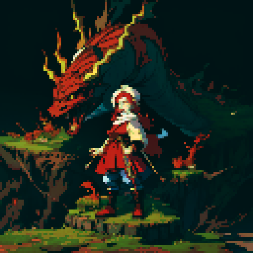 red dragon, cavern, pile of gold