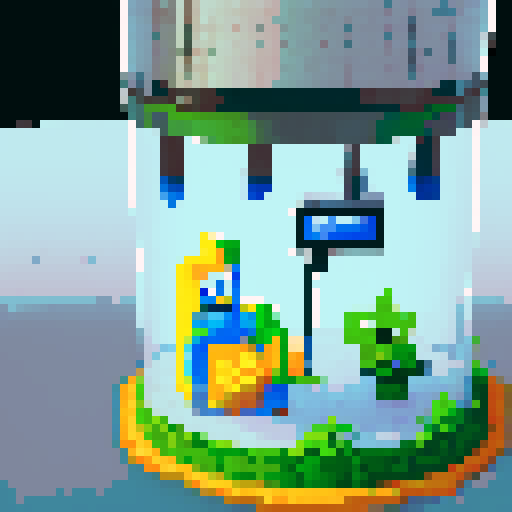 Liquid tank for a sales presentation