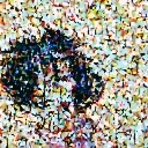 "Anime girl gazes at swirling 2D shapes in pinks, purples, and greens while "@3ab3z" glows in small font at bottom left of image."