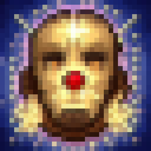 Protagonist of a 2d side stroller shooter