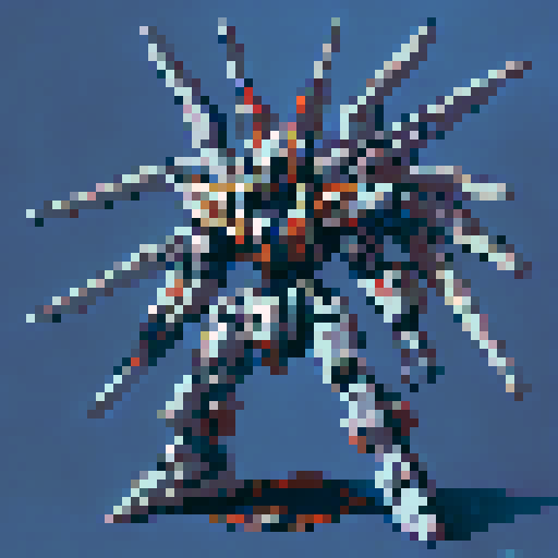 Spider, gundam,  mecha