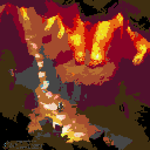 Fiery Balrog, towering over the bridge, locks eyes with Gandalf, their staffs ready for an epic clash