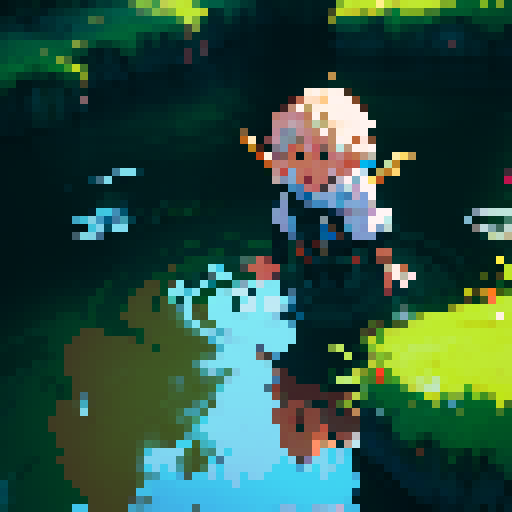 Hero sinking into a puddle of goo