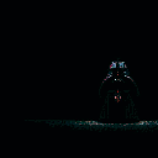 Darth Vader in a dark and obscure way in the dark ((extremely detailed and love deformations)) on the death star ((me extremely quality)) in 4k/8k detailed lighting and cinematic aspects