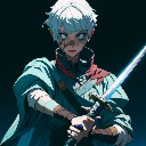 cut down, cut by sword, wound, sword slicing, sword slash, bleeding wound with sword, sword cutting person