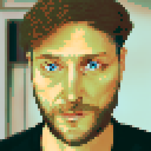 portrait man with blue eyes and beard