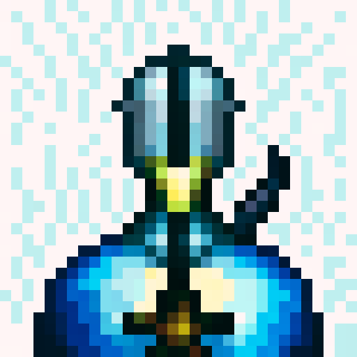 armour, pistol, game icon, 32x32 pixel art, sRGB, skill art, close up, portrait