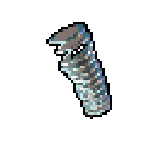 a coiled metal spring
