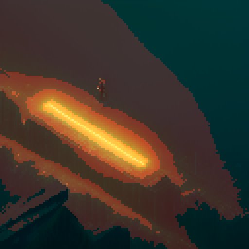 Sniper perched on Blade Runner-esque rooftop in post-apocalyptic world, pixelated skyline in background with muted sRGB colors.