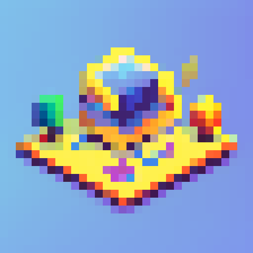 shake hand, pixel art, game asset for icon, vibrant colors, detailed shading, and crisp lines