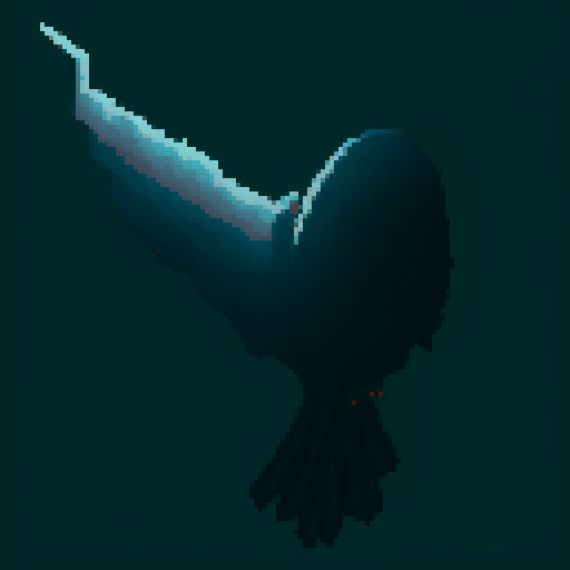 A huge raven like a black cloud