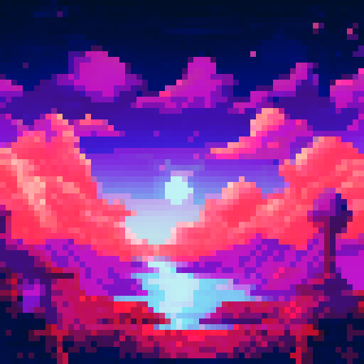 Stars in a night sky.