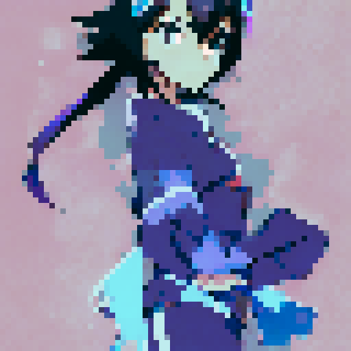 Rukia Kuchiki, black hair, high details, umbrella