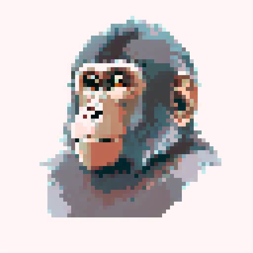 A macaque looking straight at the camera with crystals in a cave behind him