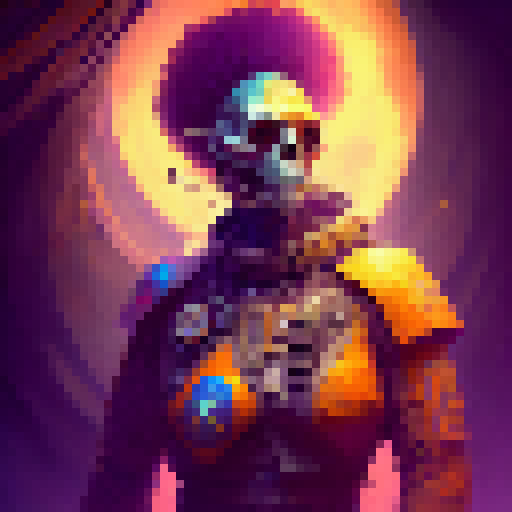 calavera con engranes de fondo, con colores muy exoticos muy mexicano