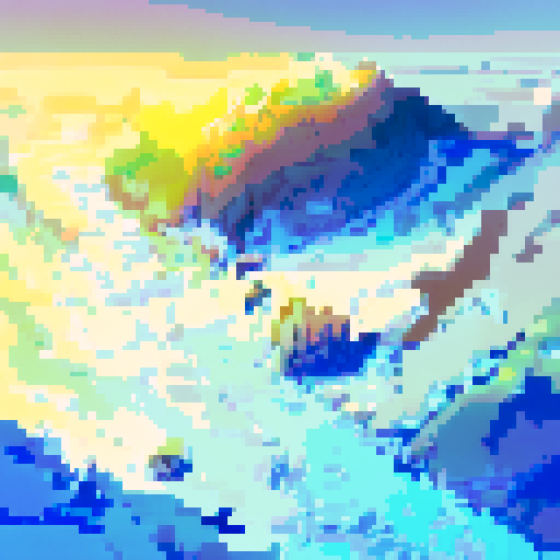 Snowy mountain range research complex with sleek, angular architecture blending into the snowy landscape, surrounded by icy cliffs and a frozen river cutting through the valley, all in a landscape portrait style.