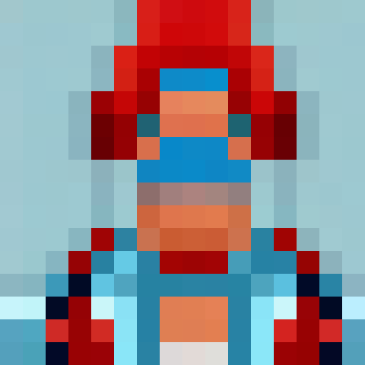 roller coaster with loop, game icon, 16x16, pixel art, close up, portrait, vibrant colors, nostalgic, retro feel