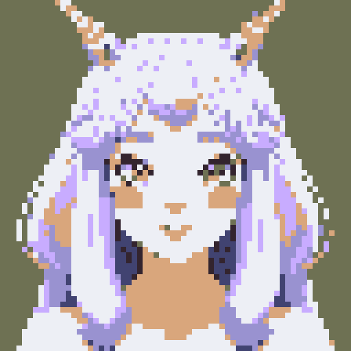unicorn woman hybrid with cloven hooves, furry, playful expression, clear detail, pixel art style