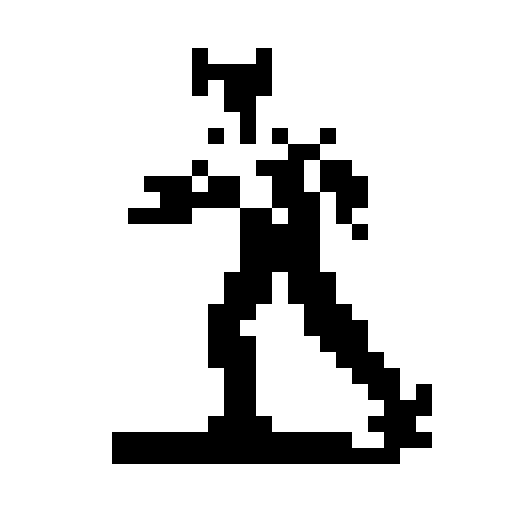 stick figure twerking, black and white, retro video game style, pixelated,exaggerated curves, bold outlines, animated, 8-bit graphics, high contrast, sRGB color space, no background