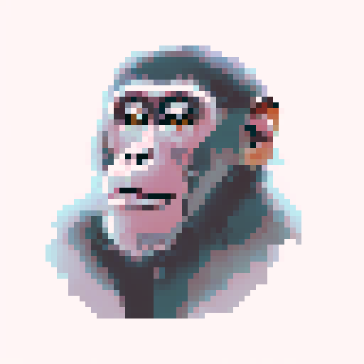 A macaque looking straight at the camera with crystals in a cave behind him