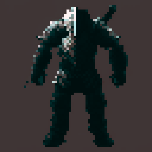 Fantasy knight, armored in plate armor, influenced by dark souls. in the style of a hack-and-slash platformer game.